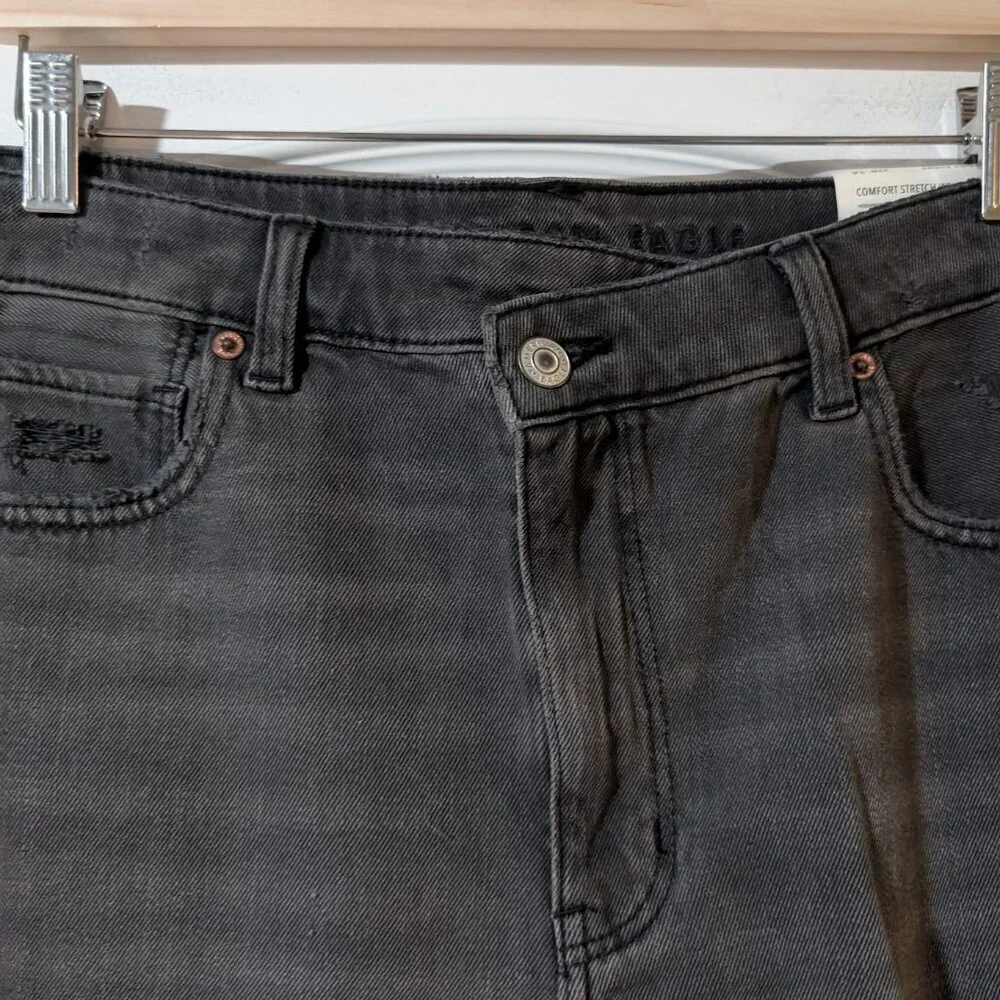 NWT AE | Denim Highest Waist Baggy Short in Black